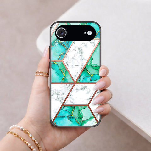 iPhone 18 Air - O'Nation Shades of Marble Series - HQ Ultra Shine Premium Infinity Glass Soft Silicon Borders Case