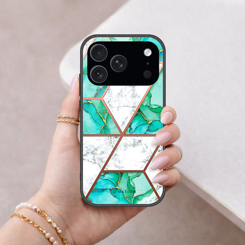 iPhone 17 Pro Max - O'Nation Shades of Marble Series - HQ Ultra Shine Premium Infinity Glass Soft Silicon Borders Case