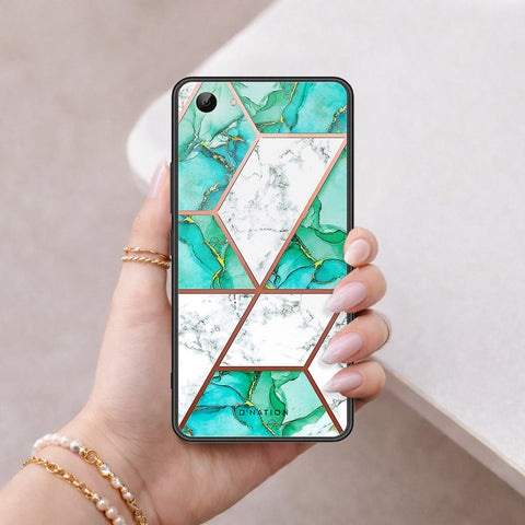 Vivo Y83 Cover - O'Nation Shades of Marble Series - HQ Ultra Shine Premium Infinity Glass Soft Silicon Borders Case