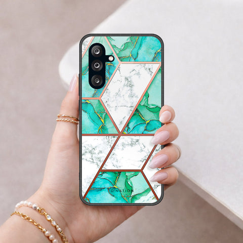Samsung Galaxy A57 Cover - O'Nation Shades of Marble Series - HQ Ultra Shine Premium Infinity Glass Soft Silicon Borders Case