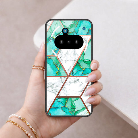 Nothing Phone 3a Cover - O'Nation Shades of Marble Series - HQ Ultra Shine Premium Infinity Glass Soft Silicon Borders Case