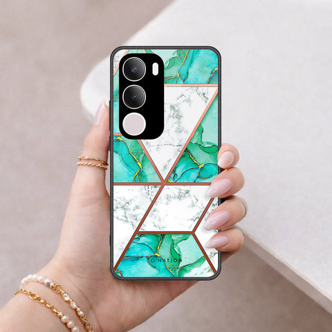 Vivo Y29 5G Cover - O'Nation Shades of Marble Series - HQ Ultra Shine Premium Infinity Glass Soft Silicon Borders Case