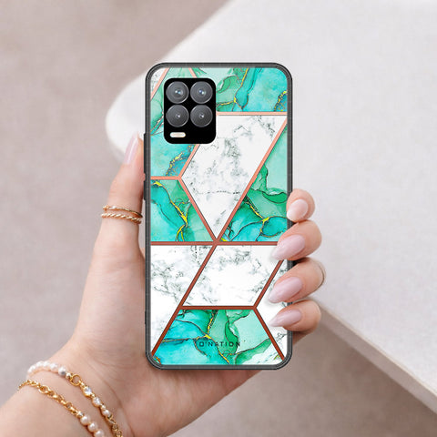 Realme 8 Pro Cover - O'Nation Shades of Marble Series - HQ Ultra Shine Premium Infinity Glass Soft Silicon Borders Case