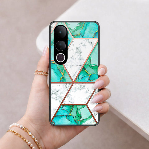 Vivo V50 Lite Cover - O'Nation Shades of Marble Series - HQ Ultra Shine Premium Infinity Glass Soft Silicon Borders Case
