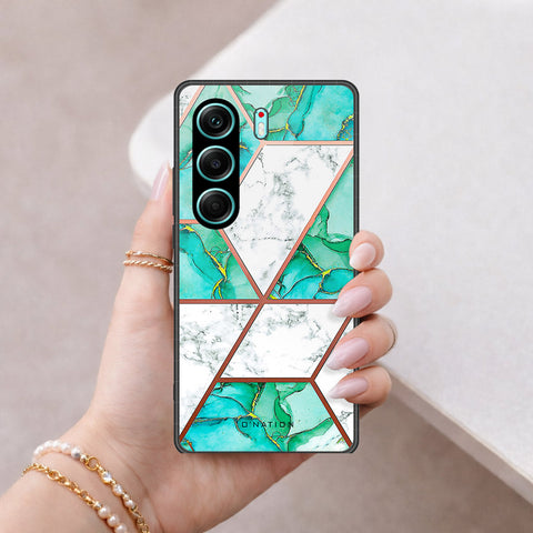 Tecno Camon 40 Pro Cover - O'Nation Shades of Marble Series - HQ Ultra Shine Premium Infinity Glass Soft Silicon Borders Case