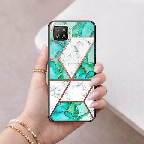 Oppo F17 Cover - O'Nation Shades of Marble Series - HQ Ultra Shine Premium Infinity Glass Soft Silicon Borders Case