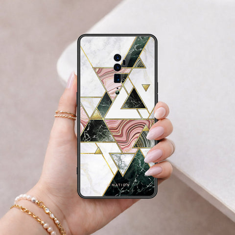 Oppo Reno 10x Zoom Cover - O'Nation Shades of Marble Series - HQ Ultra Shine Premium Infinity Glass Soft Silicon Borders Case