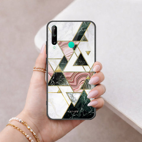 Huawei Y7P Cover - O'Nation Shades of Marble Series - HQ Ultra Shine Premium Infinity Glass Soft Silicon Borders Case