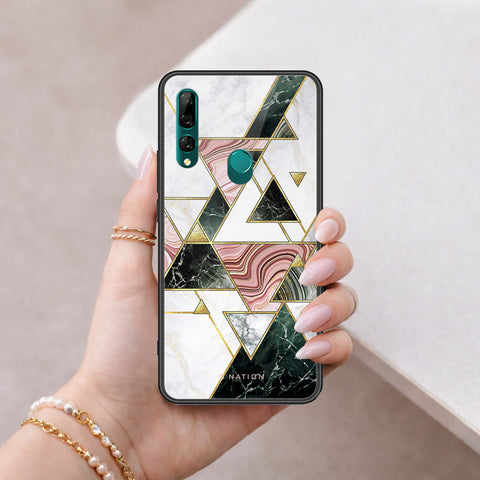 Huawei Y9 Prime 2019 Cover - O'Nation Shades of Marble Series - HQ Ultra Shine Premium Infinity Glass Soft Silicon Borders Case