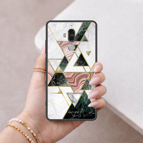 Huawei Mate 9 Cover - O'Nation Shades of Marble Series - HQ Ultra Shine Premium Infinity Glass Soft Silicon Borders Case