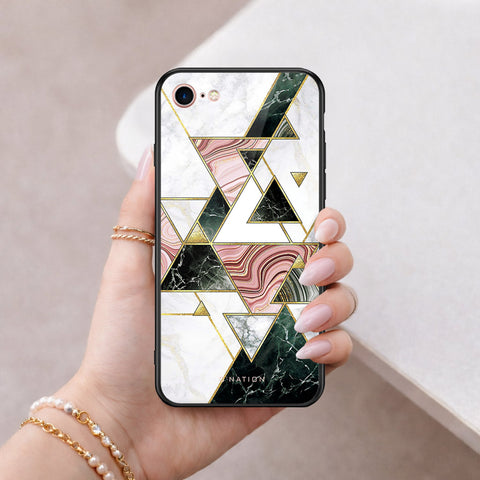 iPhone 8 / 7 - O'Nation Shades of Marble Series - HQ Ultra Shine Premium Infinity Glass Soft Silicon Borders Case