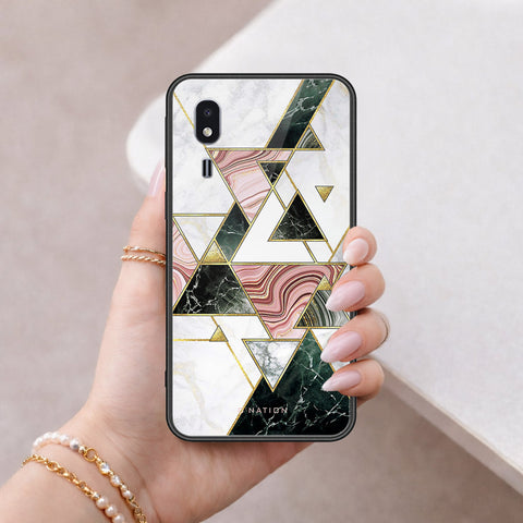Samsung Galaxy A2 Core Cover - O'Nation Shades of Marble Series - HQ Ultra Shine Premium Infinity Glass Soft Silicon Borders Case