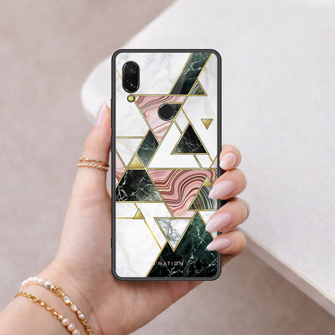 Xiaomi Redmi 7 Cover - O'Nation Shades of Marble Series - HQ Ultra Shine Premium Infinity Glass Soft Silicon Borders Case