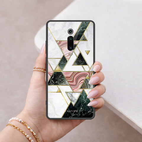Xiaomi Mi 9T Cover - O'Nation Shades of Marble Series - HQ Ultra Shine Premium Infinity Glass Soft Silicon Borders Case