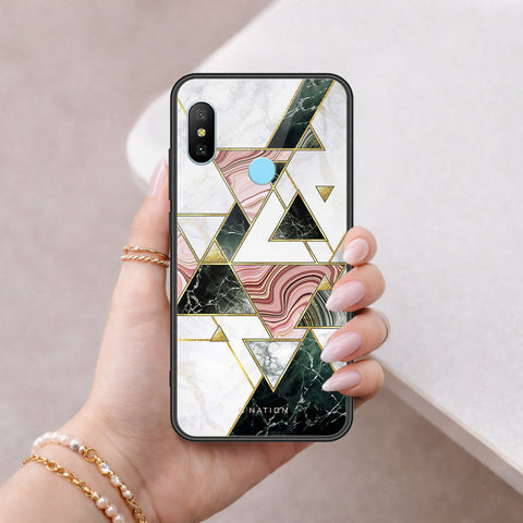 Redmi 6 Pro Cover - O'Nation Shades of Marble Series - HQ Ultra Shine Premium Infinity Glass Soft Silicon Borders Case