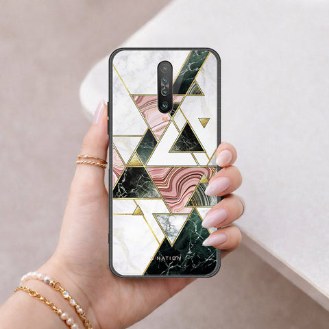 Xiaomi Redmi K30 Cover - O'Nation Shades of Marble Series - HQ Ultra Shine Premium Infinity Glass Soft Silicon Borders Case