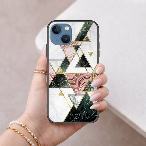 iPhone 13 Cover - O'Nation Shades of Marble Series - HQ Ultra Shine Premium Infinity Glass Soft Silicon Borders Case