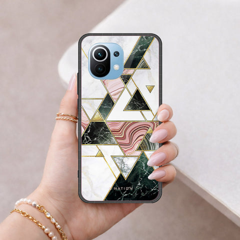 Xiaomi Mi 11 Cover - O'Nation Shades of Marble Series - HQ Ultra Shine Premium Infinity Glass Soft Silicon Borders Case