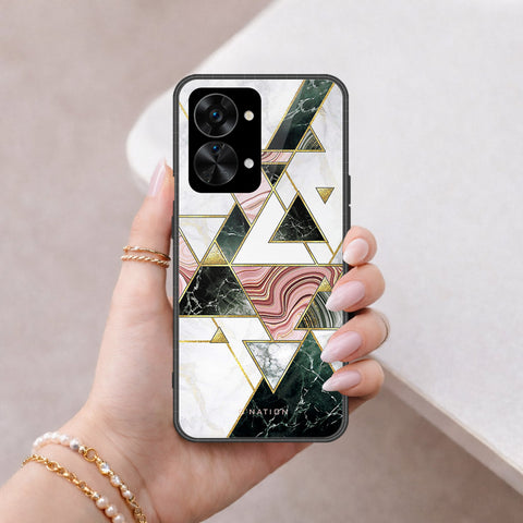 OnePlus Nord 2T Cover - O'Nation Shades of Marble Series - HQ Ultra Shine Premium Infinity Glass Soft Silicon Borders Case