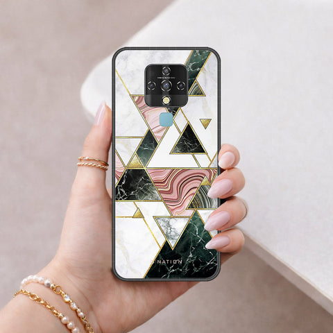 Tecno Camon 16 Pro Cover - O'Nation Shades of Marble Series - HQ Ultra Shine Premium Infinity Glass Soft Silicon Borders Case