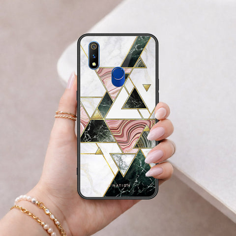 Realme 3 Pro Cover - O'Nation Shades of Marble Series - HQ Ultra Shine Premium Infinity Glass Soft Silicon Borders Case