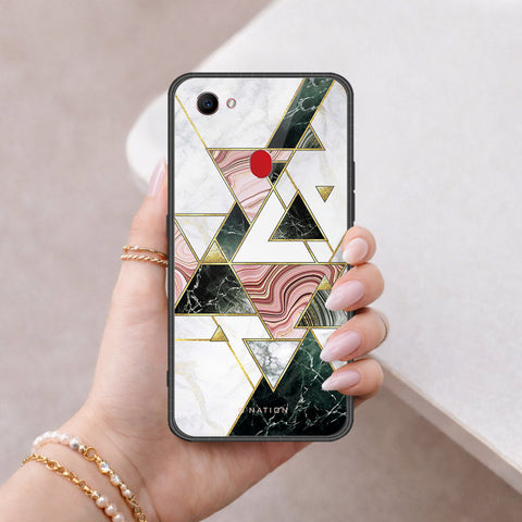 Oppo F7 Cover - O'Nation Shades of Marble Series - HQ Ultra Shine Premium Infinity Glass Soft Silicon Borders Case