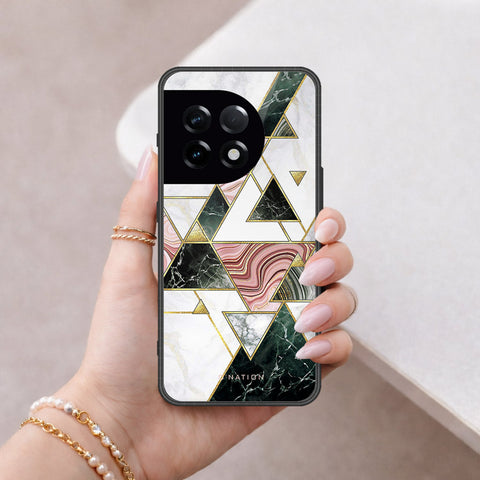 OnePlus 11 Cover - O'Nation Shades of Marble Series - HQ Ultra Shine Premium Infinity Glass Soft Silicon Borders Case