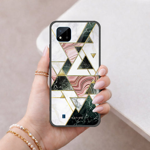 Realme C20 Cover - O'Nation Shades of Marble Series - HQ Ultra Shine Premium Infinity Glass Soft Silicon Borders Case