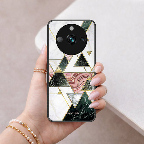 Realme 11 Pro Plus Cover - O'Nation Shades of Marble Series - HQ Ultra Shine Premium Infinity Glass Soft Silicon Borders Case