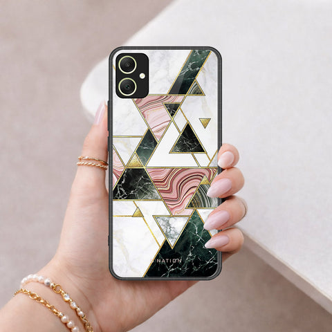 Samsung Galaxy F05 Cover - O'Nation Shades of Marble Series - HQ Ultra Shine Premium Infinity Glass Soft Silicon Borders Case