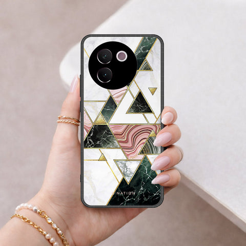 Vivo V30e Cover - O'Nation Shades of Marble Series - HQ Ultra Shine Premium Infinity Glass Soft Silicon Borders Case