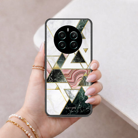 Realme 12 Plus Cover - O'Nation Shades of Marble Series - HQ Ultra Shine Premium Infinity Glass Soft Silicon Borders Case