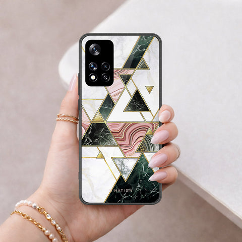 Xiaomi 11i HyperCharge Cover - O'Nation Shades of Marble Series - HQ Ultra Shine Premium Infinity Glass Soft Silicon Borders Case
