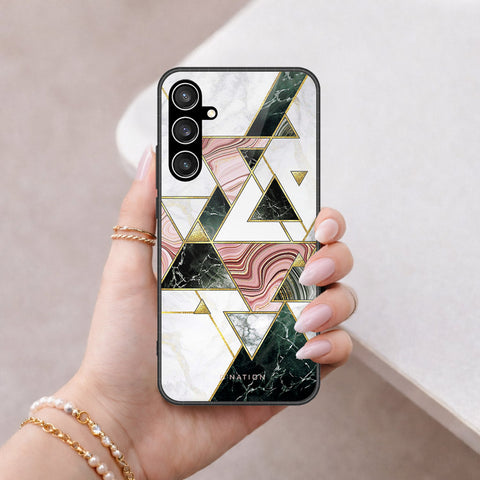 Samsung Galaxy S23 FE Cover - O'Nation Shades of Marble Series - HQ Ultra Shine Premium Infinity Glass Soft Silicon Borders Case