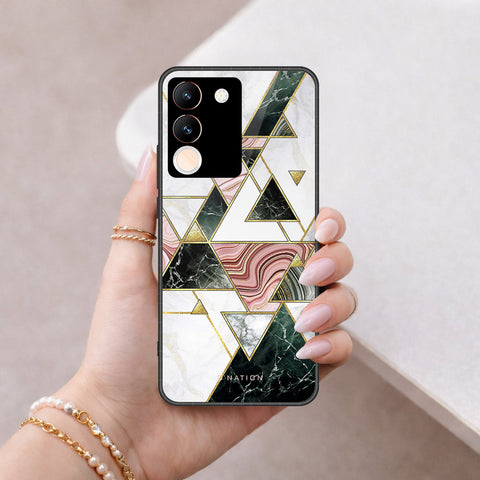 Vivo Y200 5G Cover - O'Nation Shades of Marble Series - HQ Ultra Shine Premium Infinity Glass Soft Silicon Borders Case