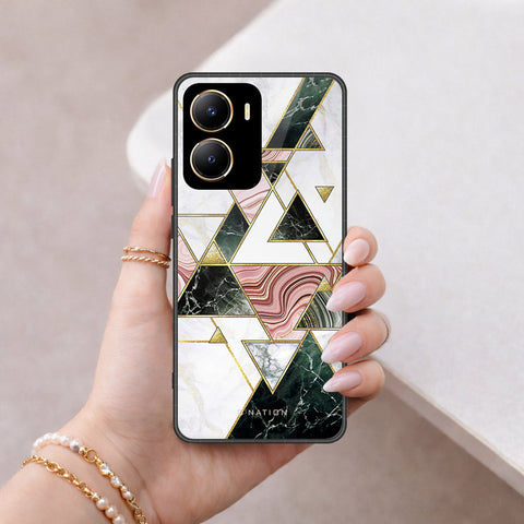 Vivo Y16 Cover - O'Nation Shades of Marble Series - HQ Ultra Shine Premium Infinity Glass Soft Silicon Borders Case