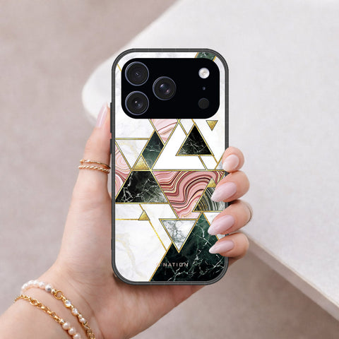 iPhone 18 Pro - O'Nation Shades of Marble Series - HQ Ultra Shine Premium Infinity Glass Soft Silicon Borders Case