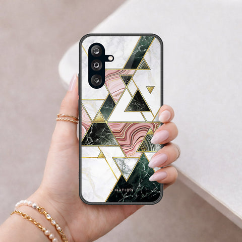 Samsung Galaxy A57 Cover - O'Nation Shades of Marble Series - HQ Ultra Shine Premium Infinity Glass Soft Silicon Borders Case