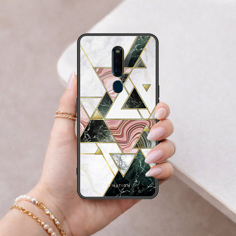 Oppo R19 Cover - O'Nation Shades of Marble Series - HQ Ultra Shine Premium Infinity Glass Soft Silicon Borders Case