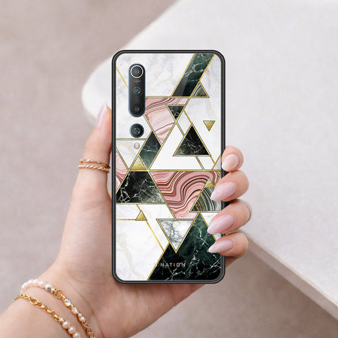 Xiaomi Mi 10 Cover - O'Nation Shades of Marble Series - HQ Ultra Shine Premium Infinity Glass Soft Silicon Borders Case