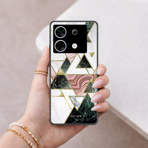 Infinix Zero 30 5G Cover - O'Nation Shades of Marble Series - HQ Ultra Shine Premium Infinity Glass Soft Silicon Borders Case