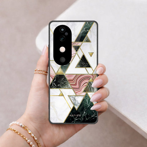 Vivo S19 Cover - O'Nation Shades of Marble Series - HQ Ultra Shine Premium Infinity Glass Soft Silicon Borders Case