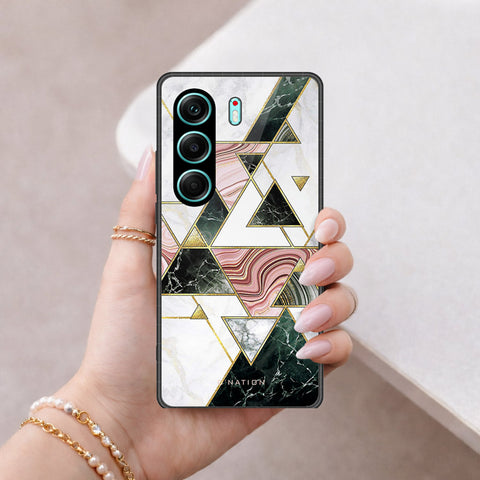 Tecno Camon 40 Pro Cover - O'Nation Shades of Marble Series - HQ Ultra Shine Premium Infinity Glass Soft Silicon Borders Case