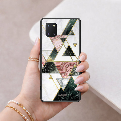 Samsung Galaxy Note 10 Lite Cover - O'Nation Shades of Marble Series - HQ Ultra Shine Premium Infinity Glass Soft Silicon Borders Case