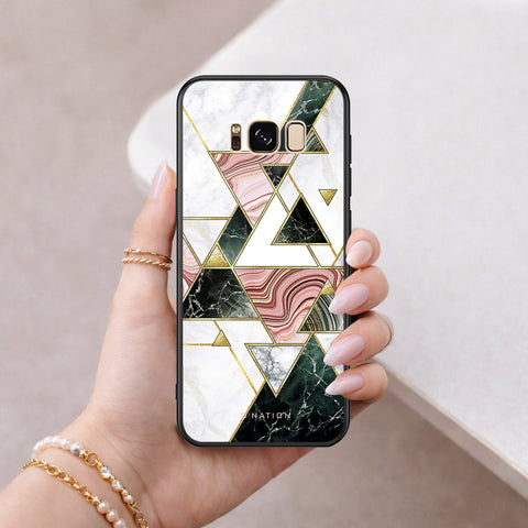 Samsung Galaxy S8 Cover - O'Nation Shades of Marble Series - HQ Ultra Shine Premium Infinity Glass Soft Silicon Borders Case