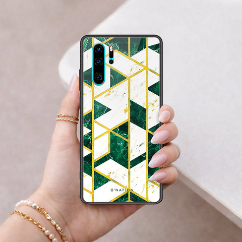 Huawei P30 Pro Cover - O'Nation Shades of Marble Series - HQ Ultra Shine Premium Infinity Glass Soft Silicon Borders Case