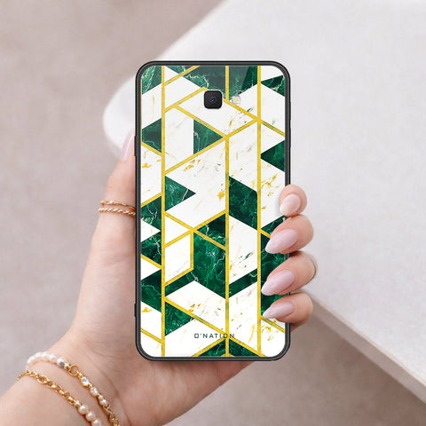 Samsung Galaxy J7 Prime Cover - O'Nation Shades of Marble Series - HQ Ultra Shine Premium Infinity Glass Soft Silicon Borders Case