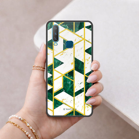 Vivo Y12 Cover - O'Nation Shades of Marble Series - HQ Ultra Shine Premium Infinity Glass Soft Silicon Borders Case