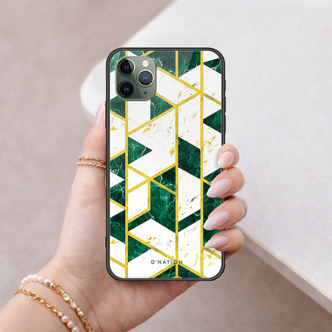 iPhone 11 Pro - O'Nation Shades of Marble Series - HQ Ultra Shine Premium Infinity Glass Soft Silicon Borders Case