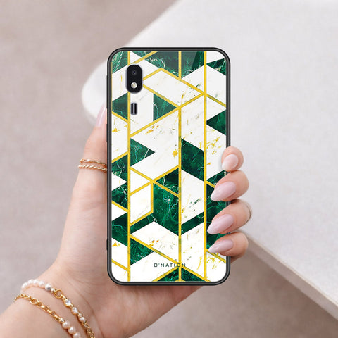 Samsung Galaxy A2 Core Cover - O'Nation Shades of Marble Series - HQ Ultra Shine Premium Infinity Glass Soft Silicon Borders Case